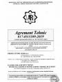 017-05/3109-2019 Agrement Tehnic - Armaturi din alama pentru instalatii de apa