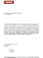 Declaratie de conformitate si calitate - Pompe de circulatie pentru apa potabila