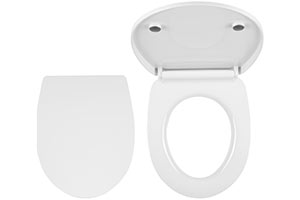 Capac WC alb, cu soft close, duroplast, alb